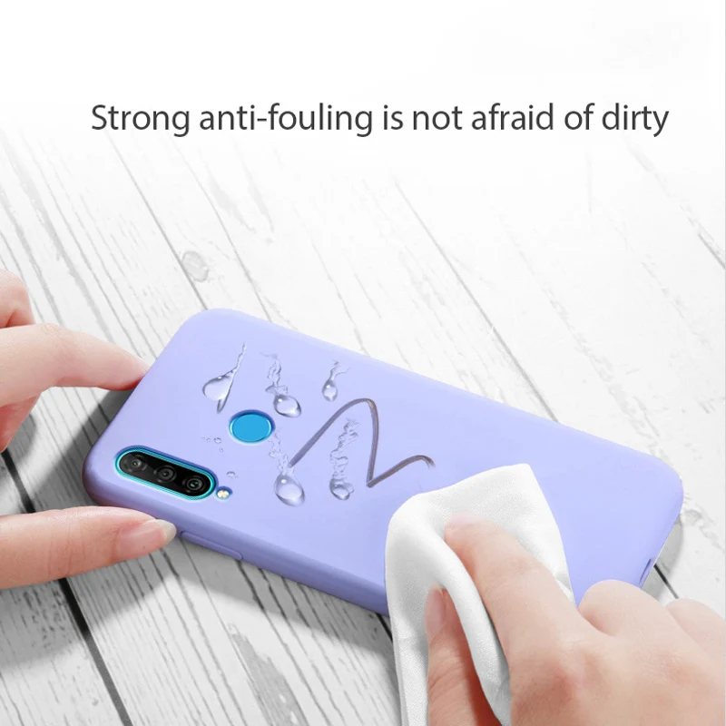 Жидкий силиконовый чехол для Huawei P40 Lite P20 P30 Pro P10 Plus P Smart Z Nova 5T 3 3i 5i 5 6 Y5 Y7 Y9 Prime