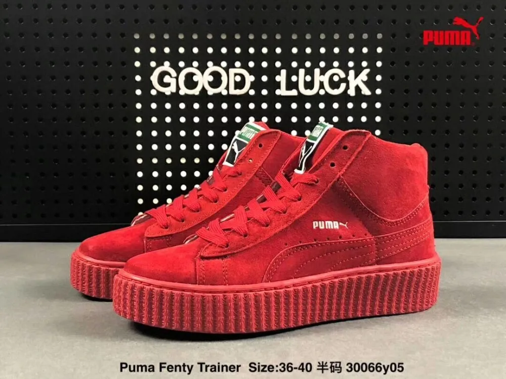 

New Arrival Puma Fenty Trainer by Rihanna Suede Creepers women's shoes Breathable Badminton Shoes Sneakers size:36-44