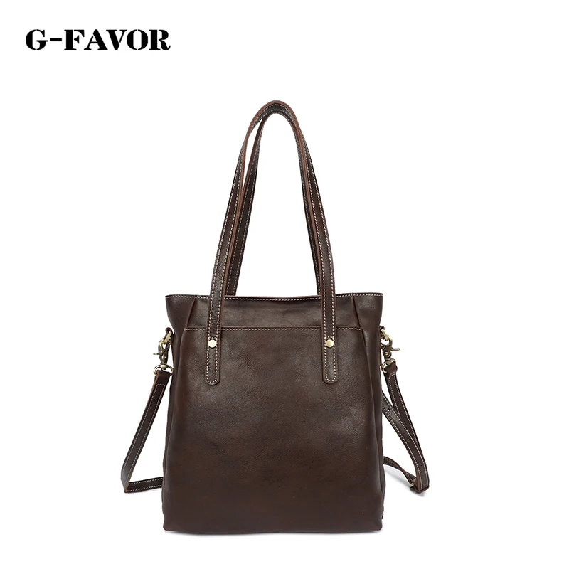 

G-FAVOR 2017 New Winter Handbags Vintage Leather Women Shoulder Bag Large capacity Lady Casual Tote High Quality Messenger Bags