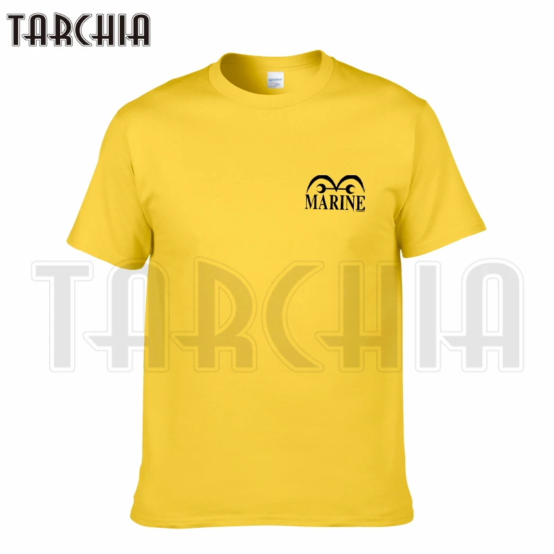 

TARCHIA 2019 new brand t-shirt cotton tops tees men Marine Justice one piece anime short sleeve boy casual homme plus