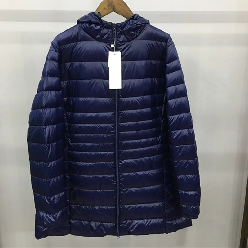 YAGENZ Oversized Thin Down Jackets Parka Winter Jacket Womens Clothes Hooded Cotton Coat 12 Colors Long Coat Plus size S-7XL 209