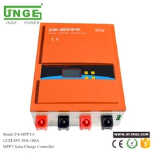 JNGE 80A Solar Controller MPPT Solar Charge Controller 12V 24V 48V MPPT Solar Panel Battery Regulator with Max. 150V PV input mppt charge controller 40a 50a 60a 70a 80a 100a lcd display solar regulator for pv with light control 12v 24v 48v 36v 72v 96v