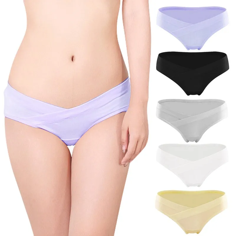 Cotton Pregnant Panties Maternity Underwear U Shaped Low Waist
