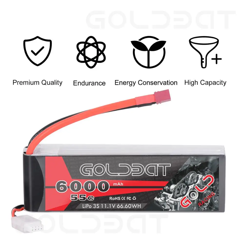 Аккумулятор GOLDBAT 11 1 В lipo для радиоуправляемого автомобиля 6000 мАч 3S