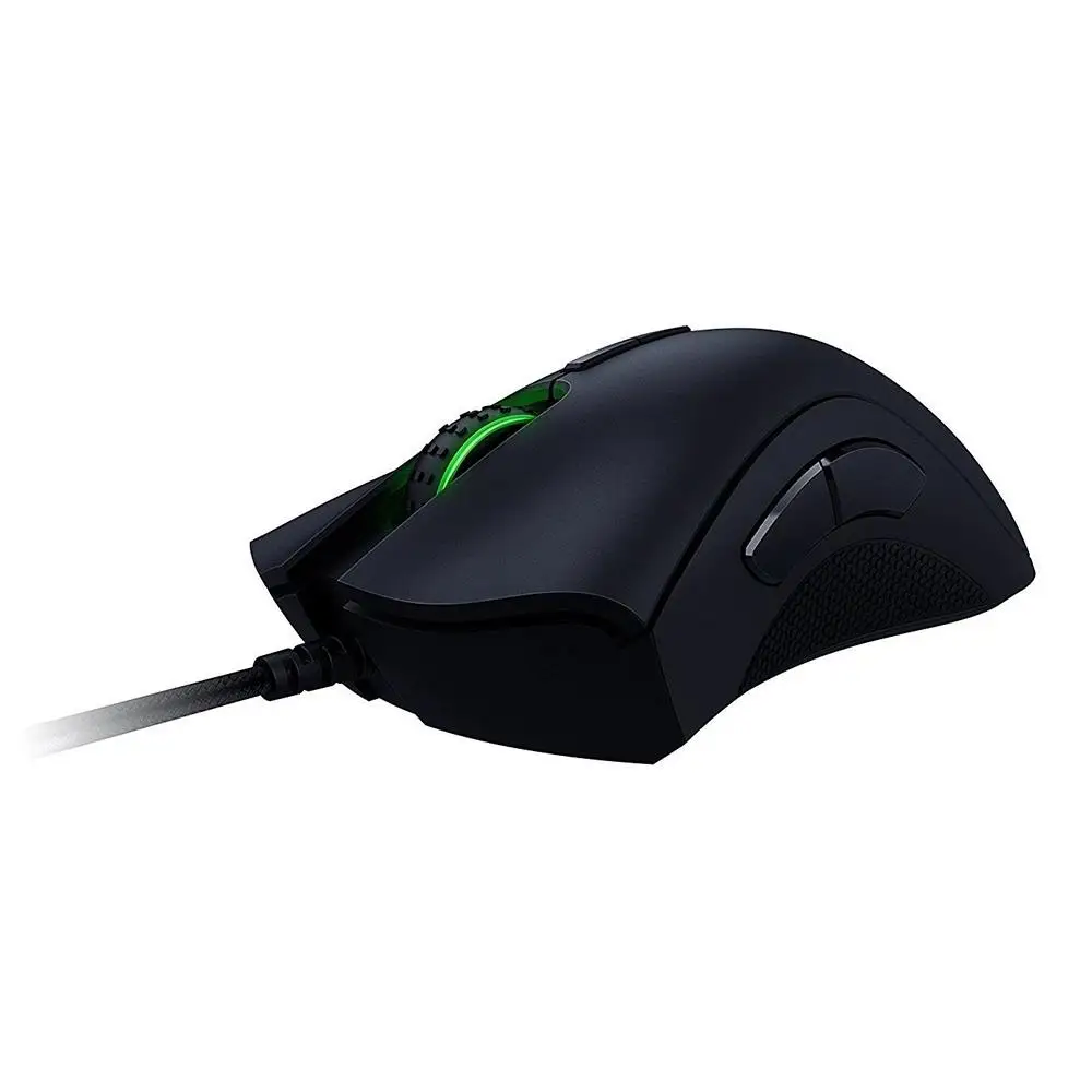 Дешево Проводная игровая мышь razer DeathAdder Elite 16000 dpi CHS упаковка эргономичная Chroma подсветка оптимизированная 450 ips eSports мышь