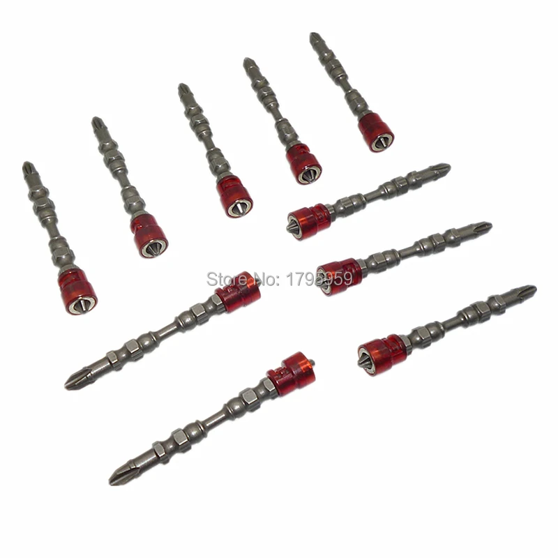 10pcs 65mm Drywall/Plasterboard Screw Driver Bits W/Depth Stop