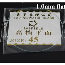 118 шт толщина 1,0 мм, плоские круглые минеральные стеклянные часы размер кристалла от 16~ 45 мм