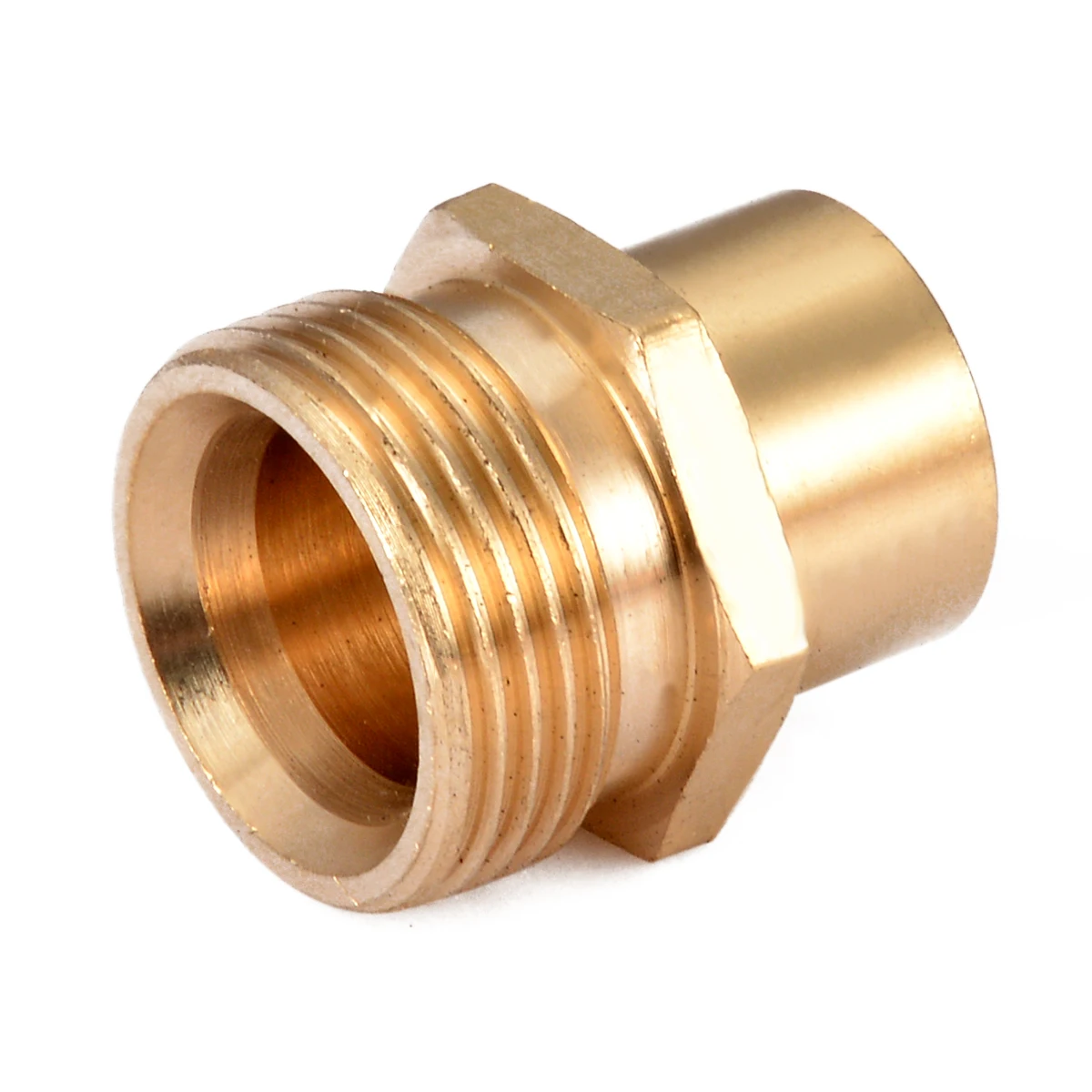 New Brass Joint Nozzle Copper Washer Snow Foam Lance Adapter Coupler 1/4 inch F - M22 for Spray Gun Fittings Water Tools