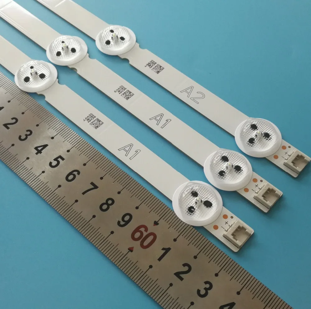

10sets/lot 63CM 2*7LEDs+8LEDs New Original LED Strip for LG TV 32" ROW2.1 A1 A2 6916L-1105A 1106A 32ln570V 32LN545B 32LN5180