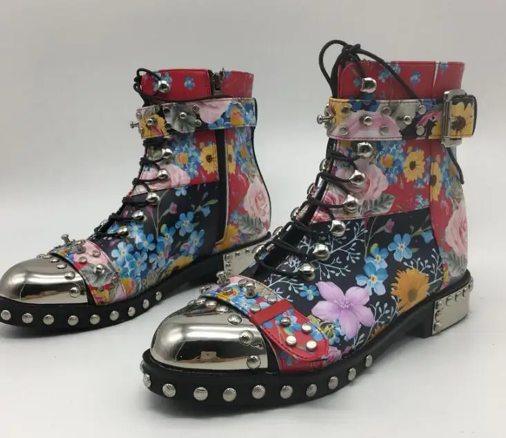 

Fashion 2019 Ankle Boots Matching Pattern Material Shoes Woman With Round Toe Casual Women Shoes Motorcycle Boots Size 35-41