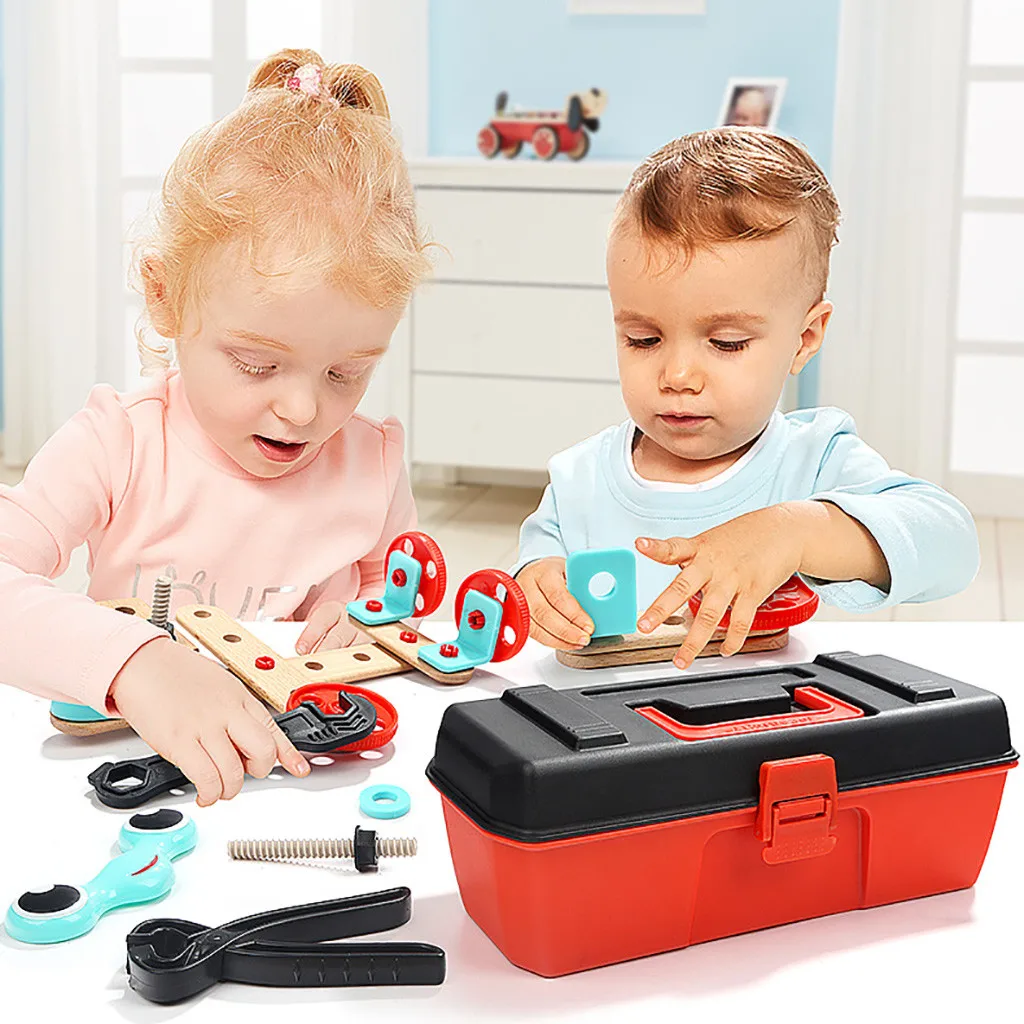 

DIY Children Combination Disassembly Screw Nut Kid Repair Tool Box Assembly Early Educational Accessory Set