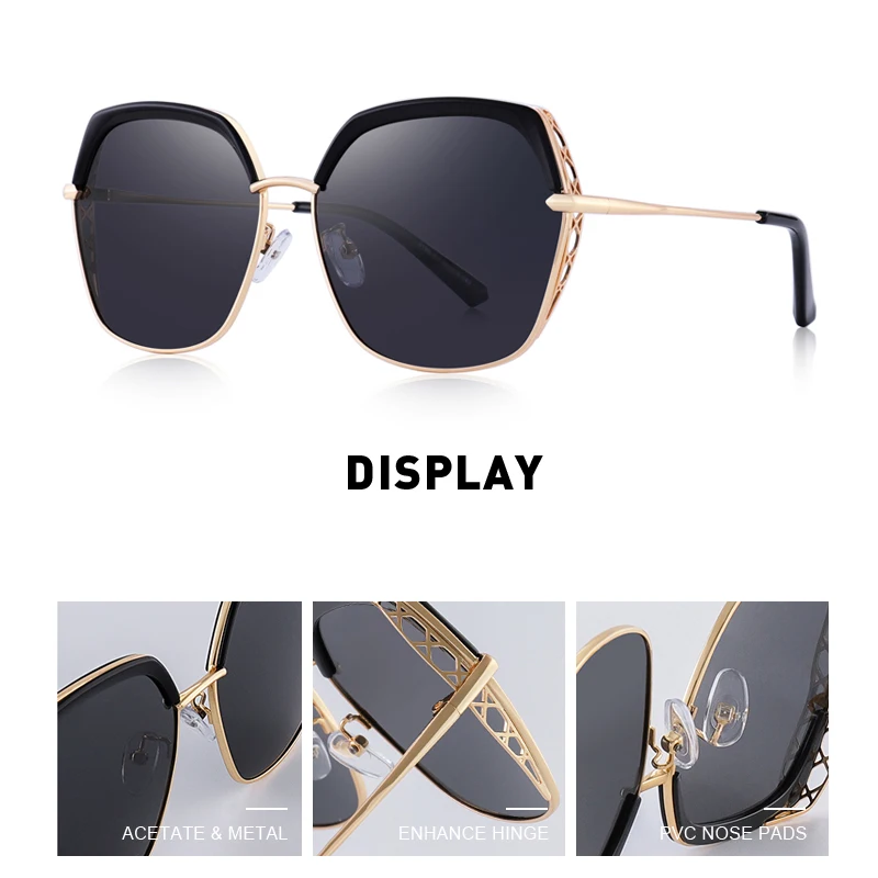 Koop MERRYS ONTWERP Vrouwen Luxe Vierkante Gepolariseerde Zonnebril Dames Mode Trending zonnebril UV400 Bescherming S6306