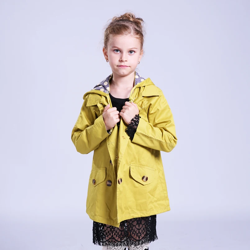 Jackets For Girls Fashion Coats Cotton Children Jackets Kids Double