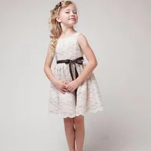 Летнее кружевное платье с цветочным узором для девочек, детская одежда праздничное платье принцессы для девочек Одежда для детей 4, 6 От 8 до 10 лет