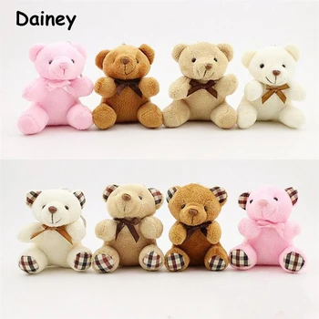 

1PCS Hot 8CM Kawaii Small Teddy Bears Plush Toys Stuffed Animals Fluffy Bear Dolls Soft Kids Toys 8 Patterns MRT11