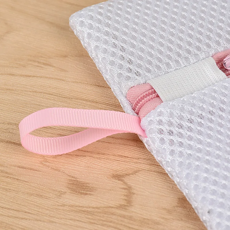 Double Layer Mesh Laundry Bag Folding Lingerie Bra Socks Shirt Saver Net Bag  (8)
