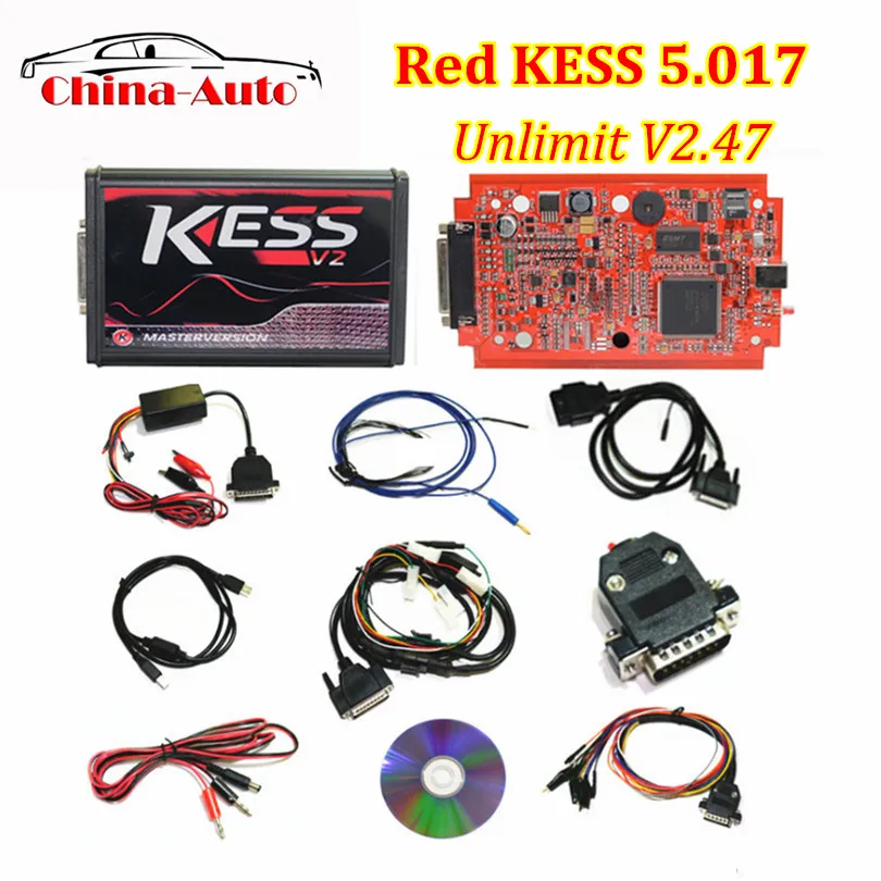 Лучшая цена ECU программист красный pcb плата KTAG V7.020+ KESS V5.017+ программатор BDM с BDM зонд адаптеры полный 22 шт. адаптеры DHL бесплатно - Цвет: type 2