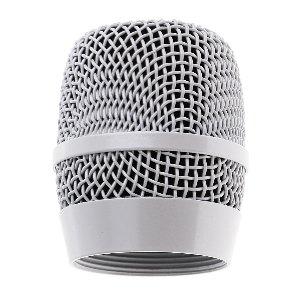 Mesh Wireless Handheld Microphone Mic Grill Head Silver for BBS 666B 1100 1200 Microphone Parts