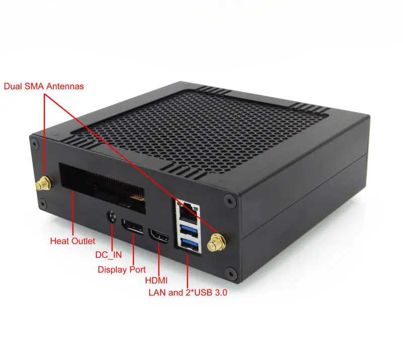 Мини Ordinateur С Intel Core i7 6700 Т 4C8T Макс 3.6 ГГц DDR4 M.2 SSD 4 К HD Graphics 530 HTPC Windows 10 Pro Mini PC wi fi|mini