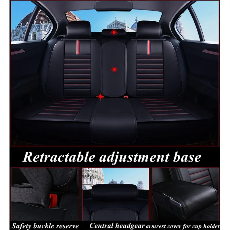 Передняя+ задняя кожаная крышка сиденья для Toyota Pruis Hilux FJ Cruiser Crown Yaris LC Prado Venza Zelas Vios Auris Matrix Corolla