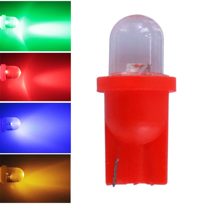 

100pcs T10 W5W 6V 6.3V 194 555 Pinball Led Lights for Bally Pinball Game Machine white red blue yellow green DC6V