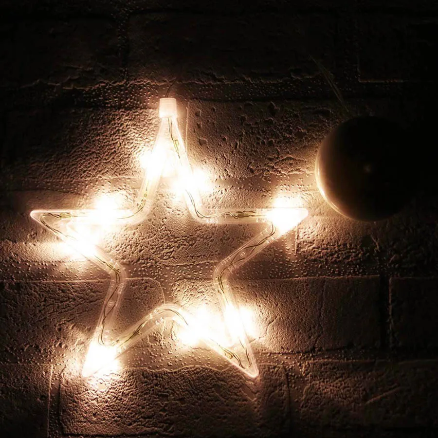 Sucker LED Christmas Light Deer Bell Xmas Tree Shape Fairy Light Indoor Outdoor Decorative Lamps for Xmas New Year Holiday Party (35)