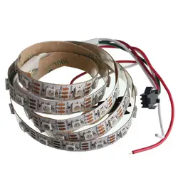 Smuxi RGB 1 м WS2812B 5050 RGB-Водонепроницаемый 60 Светодиодные ленты Light Мечта Цвет изменение Индивидуальный Адресный DC 5 В