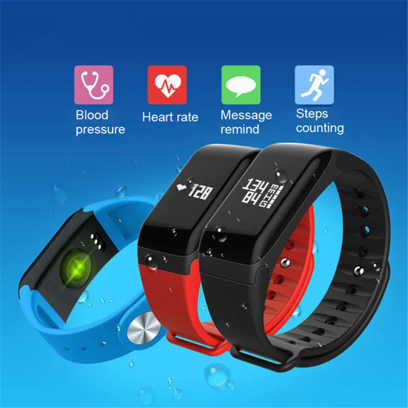 

2018 Fitness Watches Blood Pressure IP67 Waterproof Pulsometro Smart Watch Health Smart Wristband Top Smart Bracelet