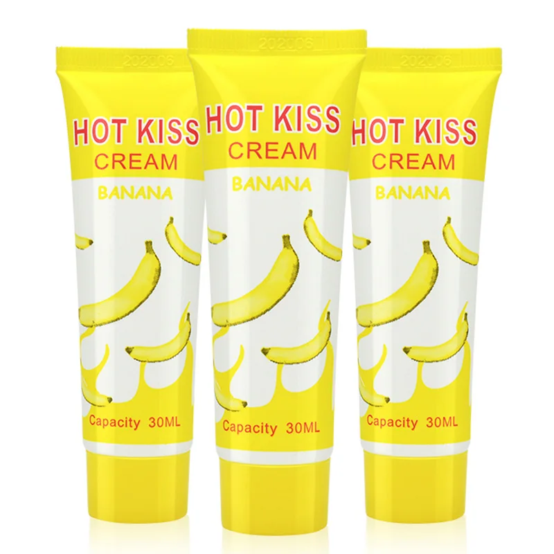 Смазка банан HOT KISS съедобная смазка для тела полости рта и влагалища 55