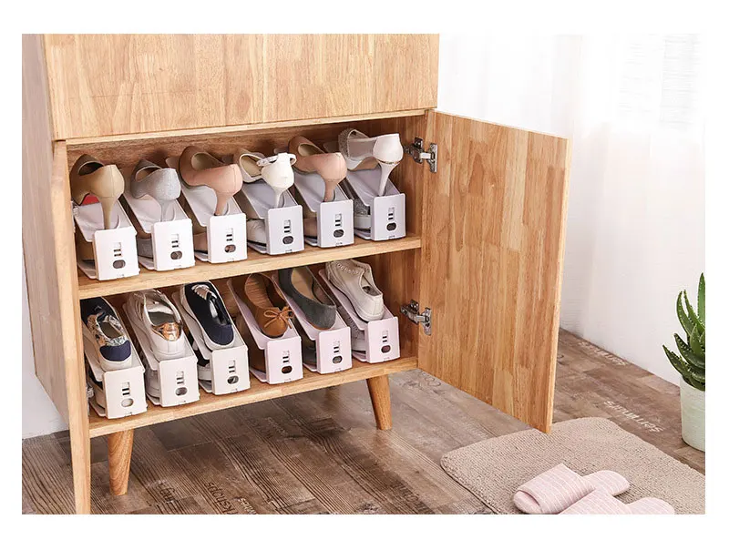 Home Use Shoe Organizer Modern Double Cleaning Storage Shoe Rack Living Room Convenient Shoes box Shoes Organizer Stand Shelf (8)