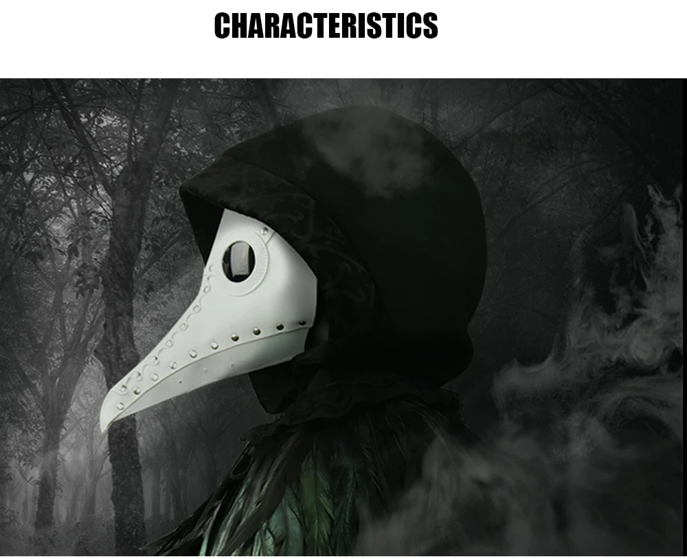 Стимпанк чума птица маска доктор маска длинный нос Косплей Необычные маски ретро искусственная кожа Хэллоуин маска костюм реквизит