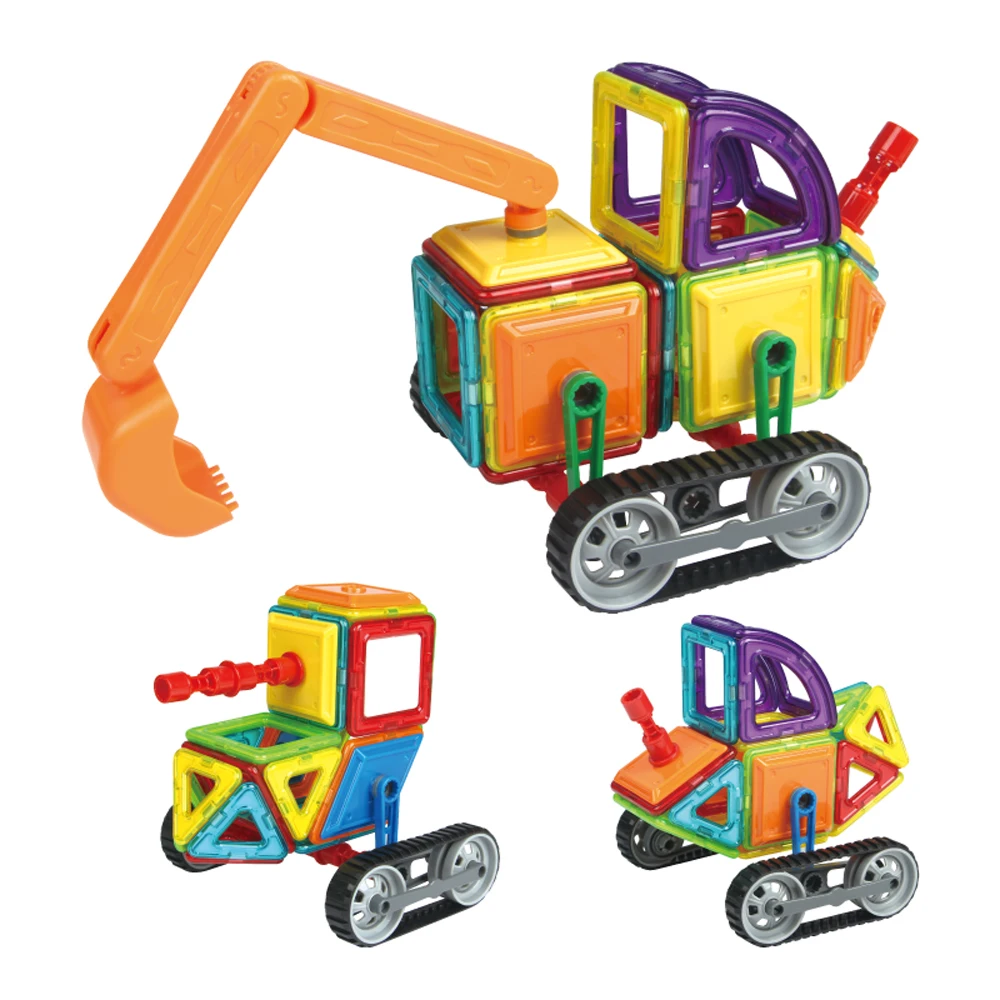 

162pcs Magnetic Blocks Toys Construction Model Engineering Series Magnetic Building Blocks Designer Educational Toys For Child