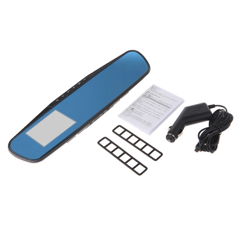 

720P Car DVR Camera Dash Cam with Rearview Mirror Digital Video Recorder Night