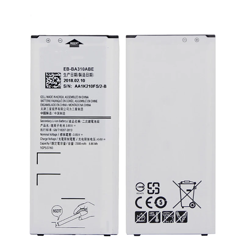 Оригинальный EB BA310ABE запасной аккумулятор для Galaxy A3 2016 Edition A310 A310F батареи