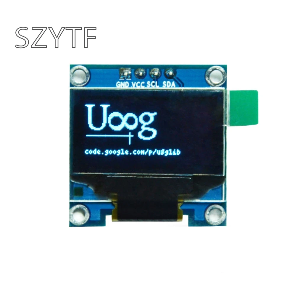 0 96 дюймовый oled дисплей 12864 lcd синий и желтый экран модуль IIC интерфейс для arduino|lcd