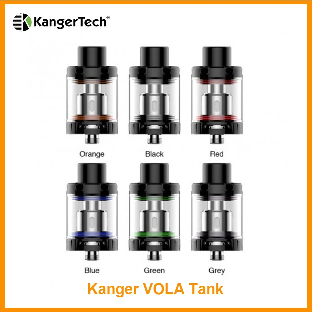 1 шт. бак Kanger VOLA Sub ohm 4 мл Eliquid с R2 OCC Nicr 0.4ohm R8 0.2ohm для Vola Kit электронная