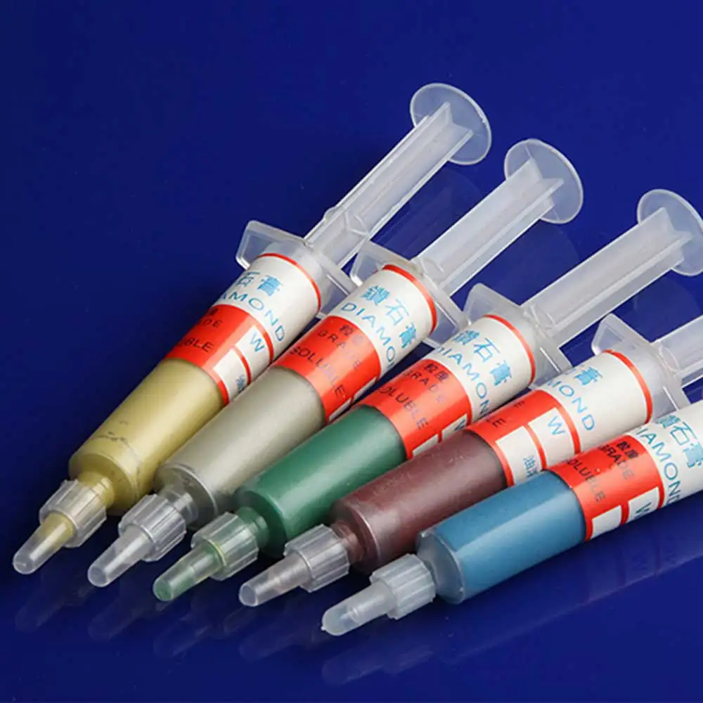 Diamond paste of different color for metal agate glass ceramic tungsten