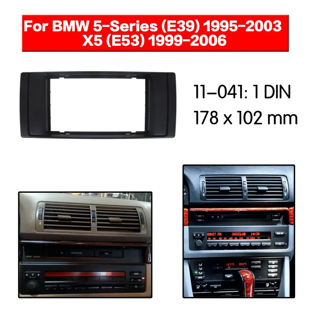 Car Radio Fascia multimedia Frame Kit For BMW 5 Series (E39) 1995 2003