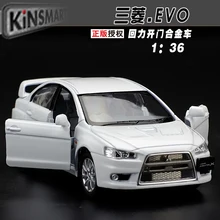 High simulation model 1 36 Alloy pull back toy cars Mitsubishi EVO wing God free shipping