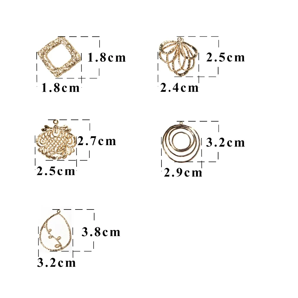 GUFEATHER M324, аксессуары для ювелирных изделий, фурнитура для ювелирных изделий, детали аксессуаров, золото 18 k, подвески, ручной работы, diy серьги ожерелье, изготовление ювелирных изделий