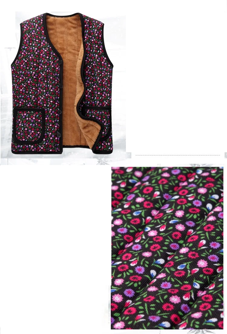 womens parka coat Middle age Women clothing Fall and winter vest Tops 2018 Fashion Mom clothes Large size Keep warm Winter cotton vest Coat 863 puffer coat with hood