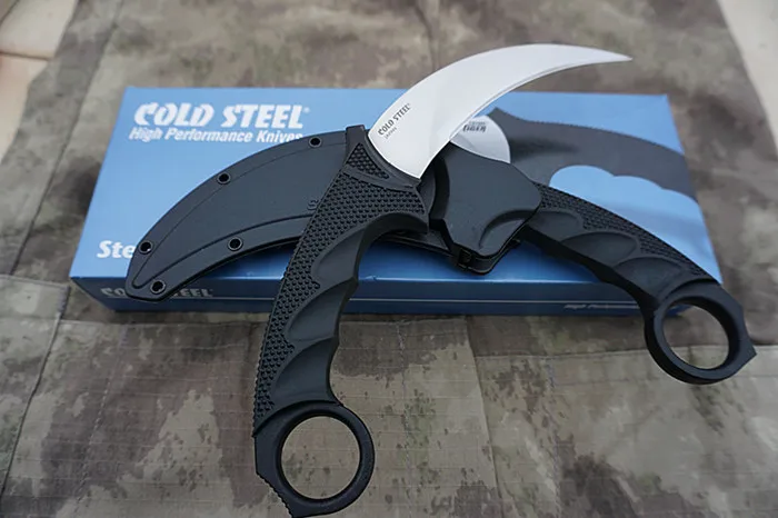 Маленькие фиксированные ножи Karambit из холодной стали VG 1 нож для кемпинга