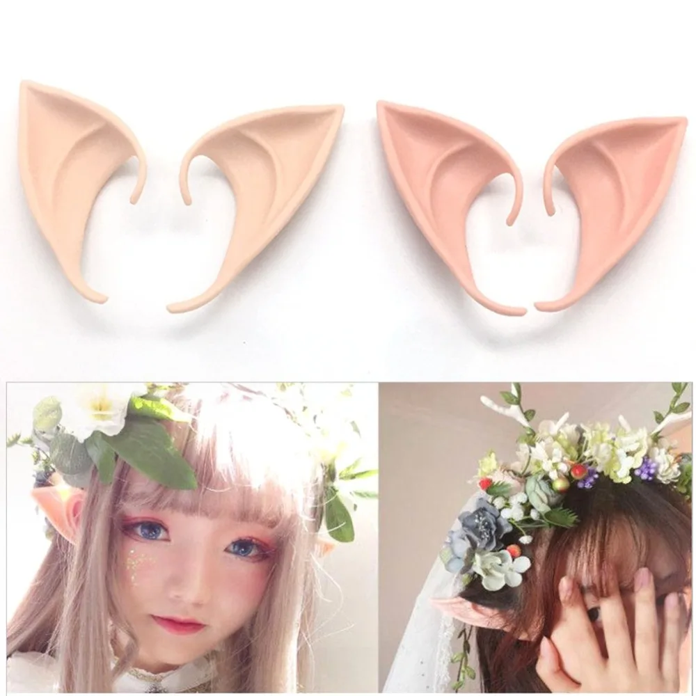 Mysterious Angel Elf Ears Halloween Costume Props – Latex Prosthetic False Ears for Cosplay Accessories and Party Supplies image 4