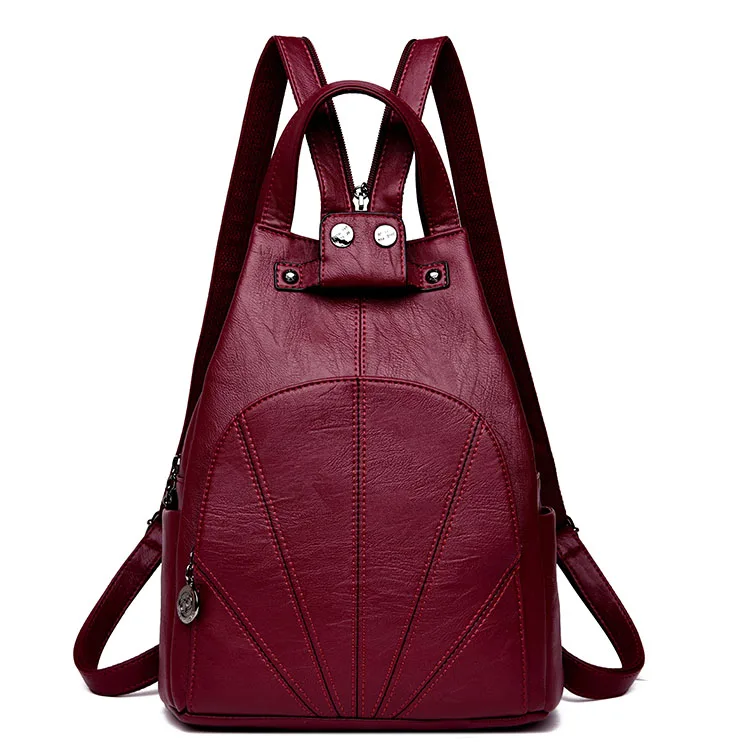 

2018 Fashion Women Backpack High Quality soft Leather Backpacks for Teenage Girls Female School Shoulder Bag Bagpack mochila