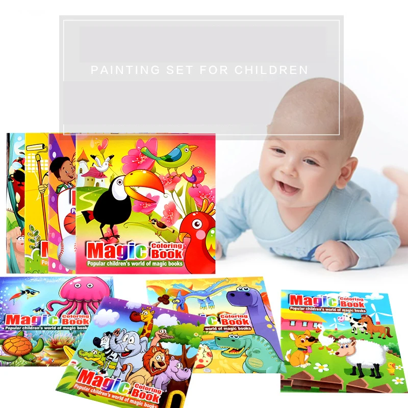 

22 Pages Cute Animal Style Secret Garden Painting Drawing Magic Coloring BookKill Time Book Will Moving DIY Children's Puzzle