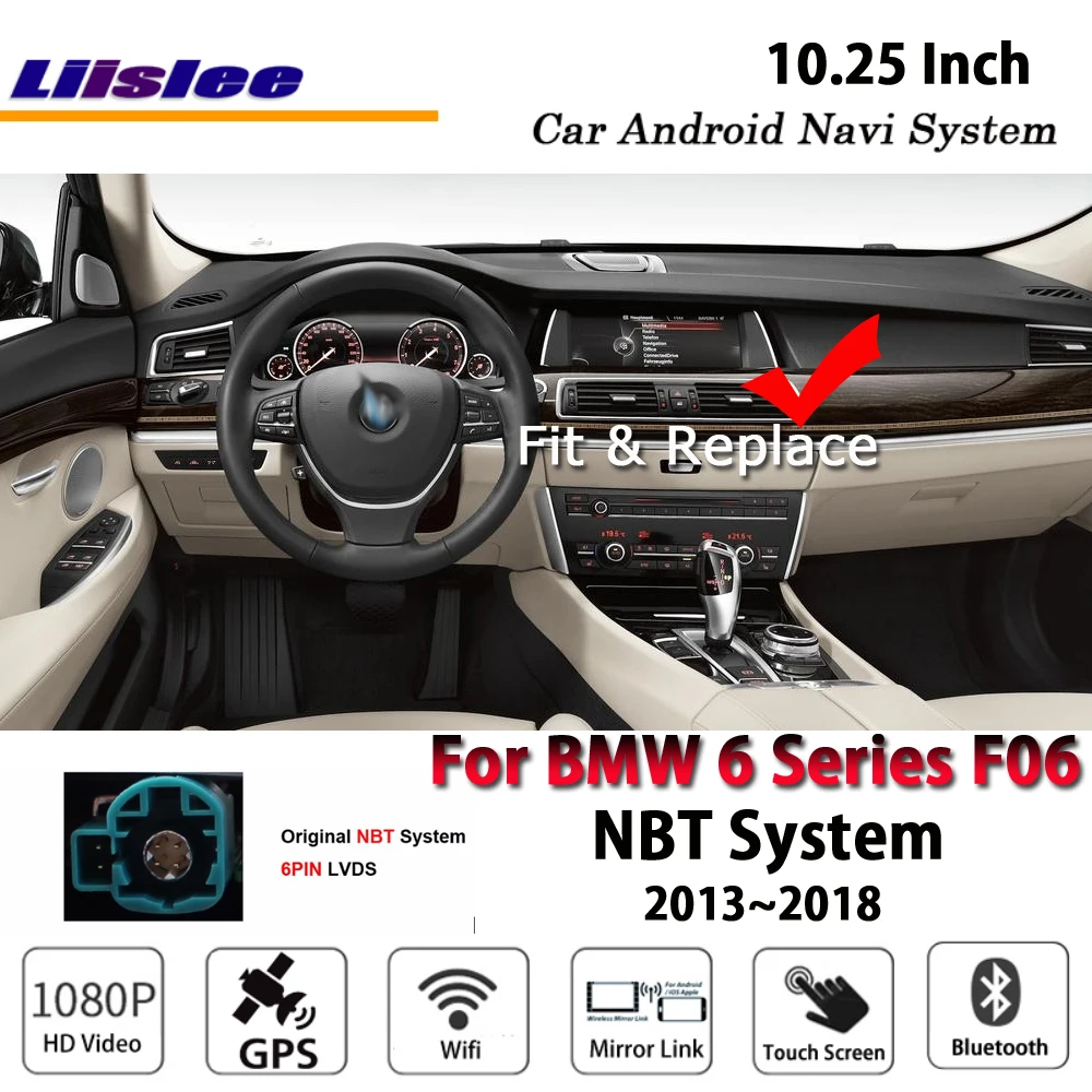 Discount Liislee 10.25 Inch Android Multimedia For BMW 6 Series F06 M6 NBT 2013~2018 Stereo Car BT Carplay GPS Navi Map Navigation System 9