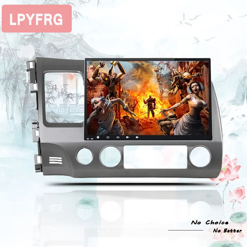 Top HD 10.1" Android 9.0 octa core 4GB RAM car dvd player for HONDA CIVIC 2006-2011 LHD ips 2 DIN head units tape recorder radio 4