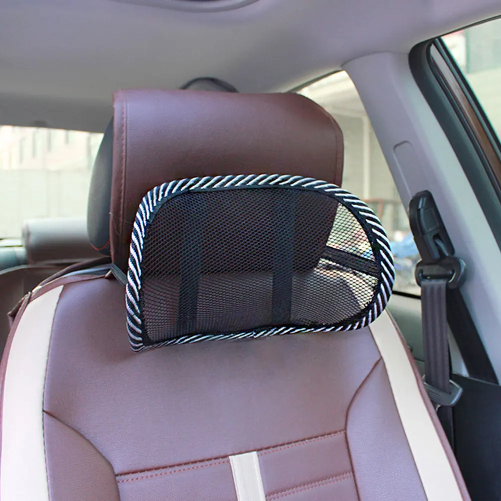

Hot Breathable Mesh Cloth Auto Safety Seat Automobiles Interior Neck Pillow Car Seat Mount Cushion Neck Proect Pain Relief
