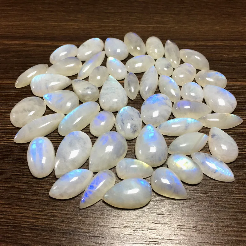 

Moonstone Necklaces Cabochon Pendant 100% Natural No Synthetic Heart Drop Charms Great For DIY Making Women Girl Jewelry