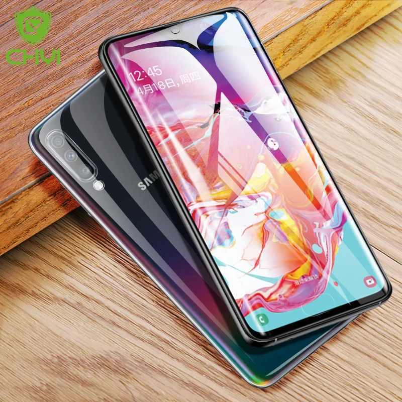 CHYI 3D изогнутая пленка для samsung Galaxy A90 5G A80 A70 A705 защита экрана полное покрытие нано Гидрогелевая пленка с инструментами не стекло